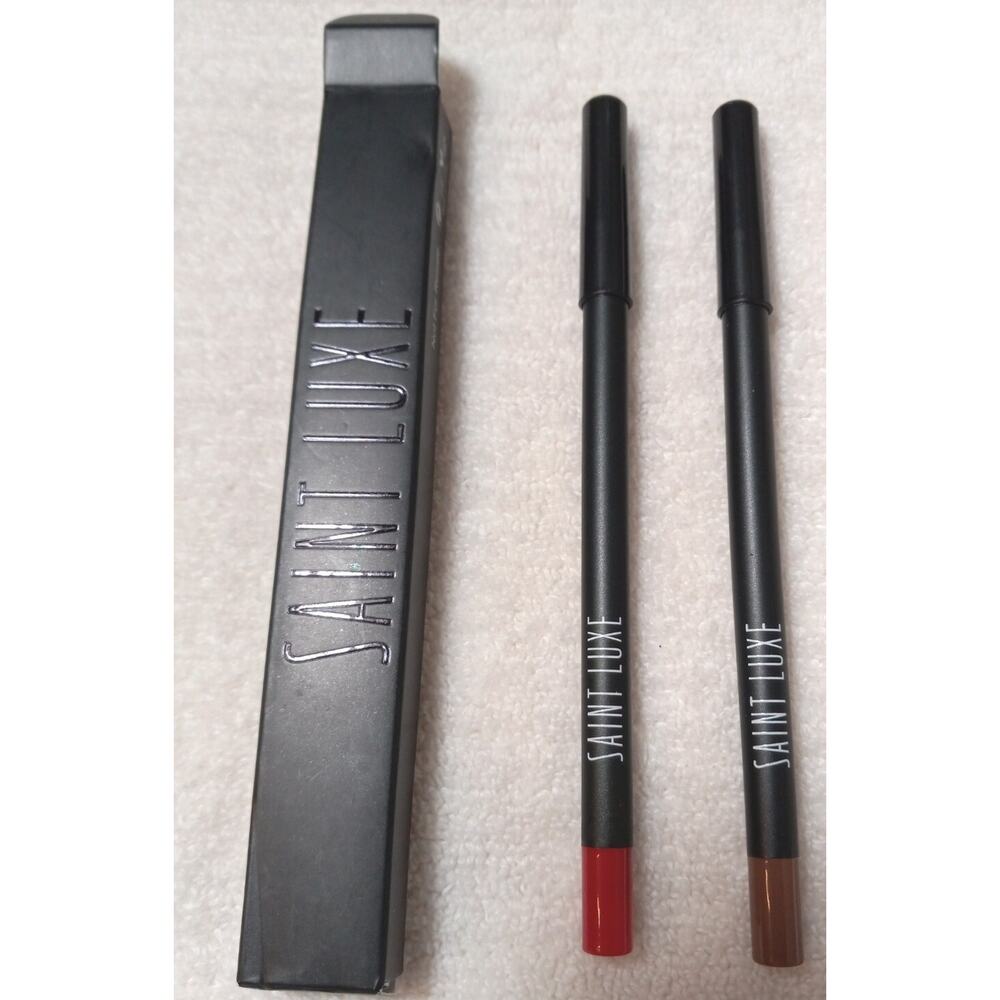 Saint Luxe MORGANITE + CARNELIAN Creamy Hydrating Gel Lip Liner Duo NEW IN BOX